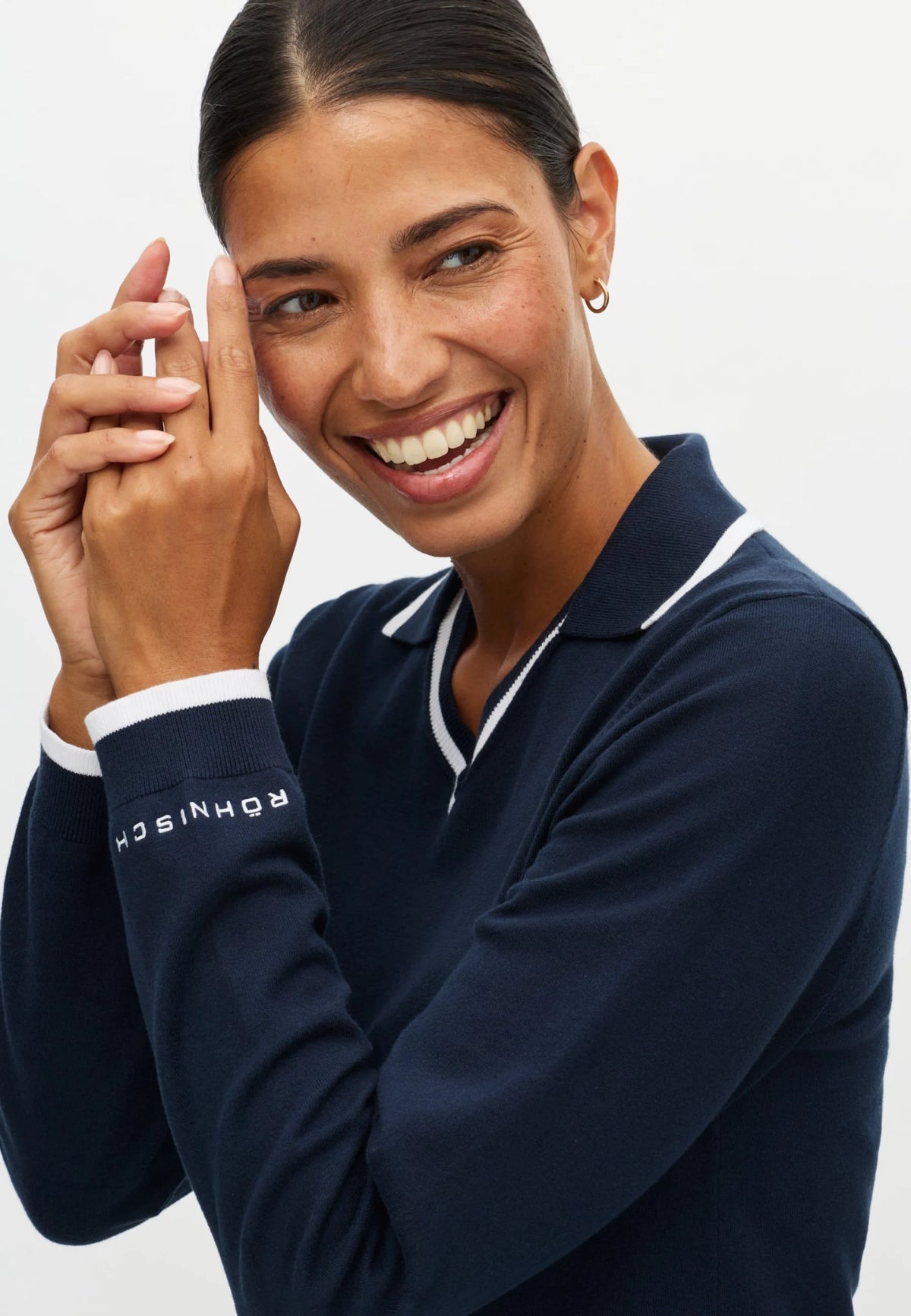 Rohnisch Swing Knitted Long Sleeve Polo