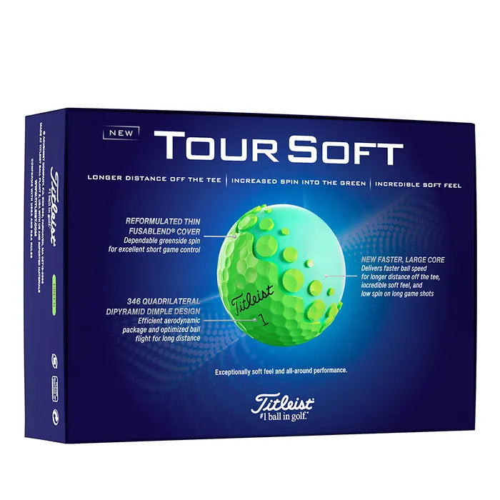 Titleist 2024 Tour Soft Golf Balls - Green