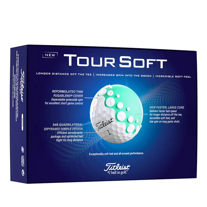 Titleist 2024 Tour Soft Golf Balls - White