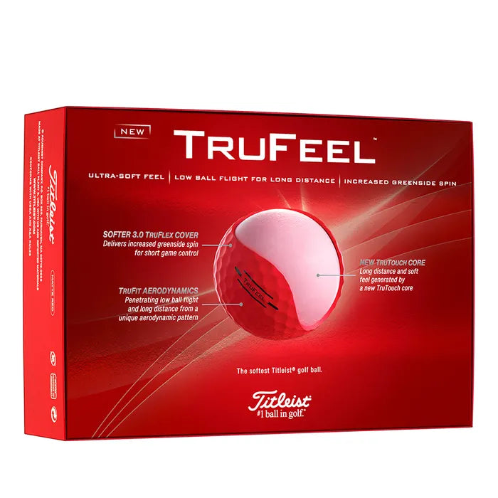 Titleist 2024 Trufeel Golf Balls - Red