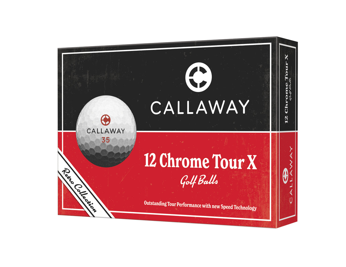 Callaway Chrome Tour X Retro Golf Balls 12pk