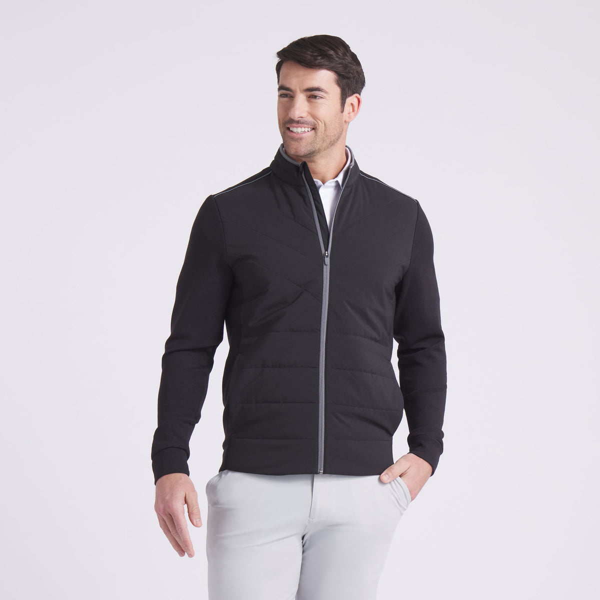 Puma Men's Cloudspun Fleece Hybrid Jacket