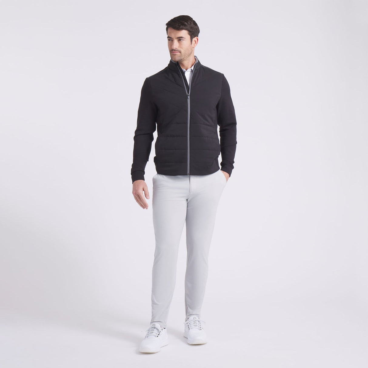 Puma Men's Cloudspun Fleece Hybrid Jacket