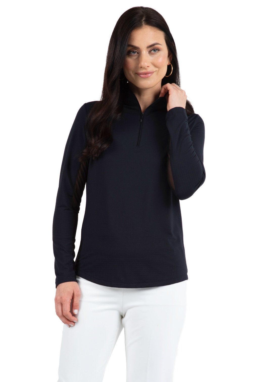 Ibkul Long Sleeve Icefil Solid Mock