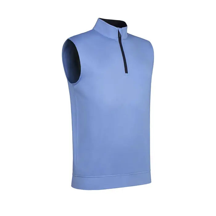 Glenmuir Dunnet Performance Stretch Wind Vest - Light Grey/White