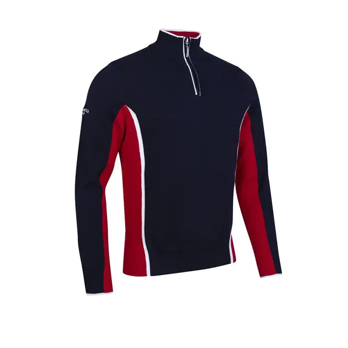 GLENMUIR MENS TAYPORT COTTON 1/4ZIP SWEATER