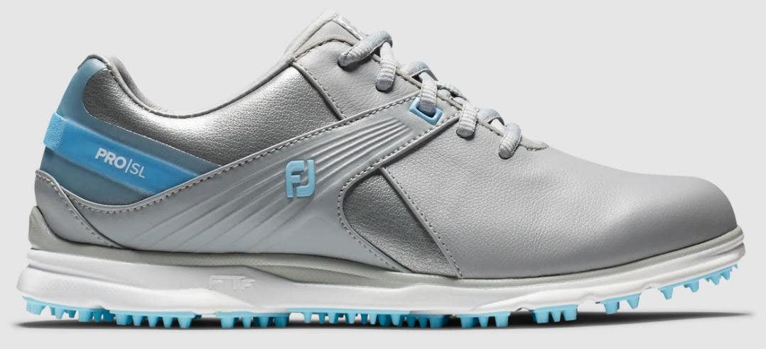 FootJoy Pro SL Women's Golf Shoe - Grey/Light Blue - Size 6 US