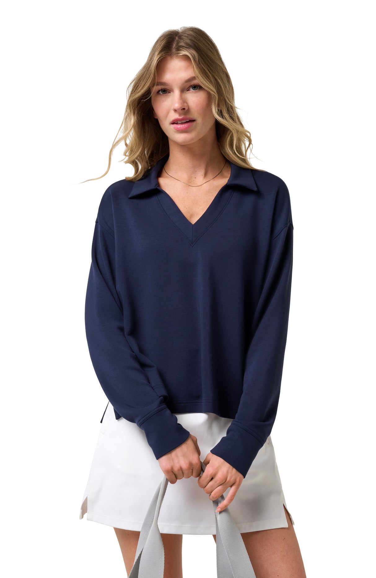 TravisMathew Skyloft Soft V-Neck Ladies Pullover