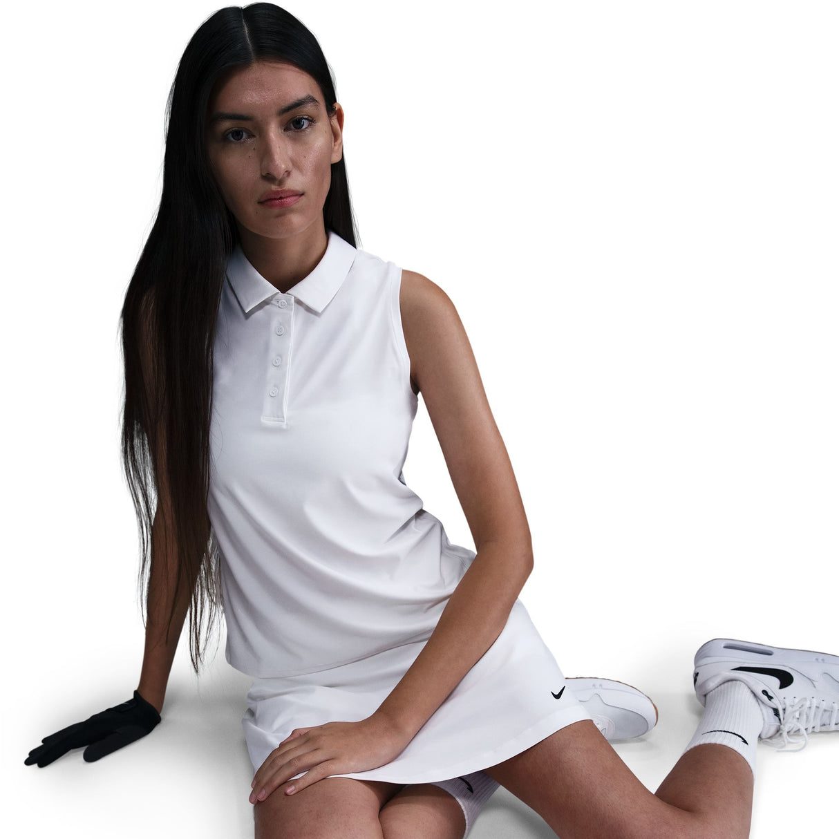 Nike Womens Dri Fit Victory Sleeveless Polo