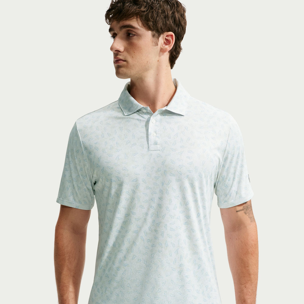 Nike Dri-Fit Grass Print Golf Polo