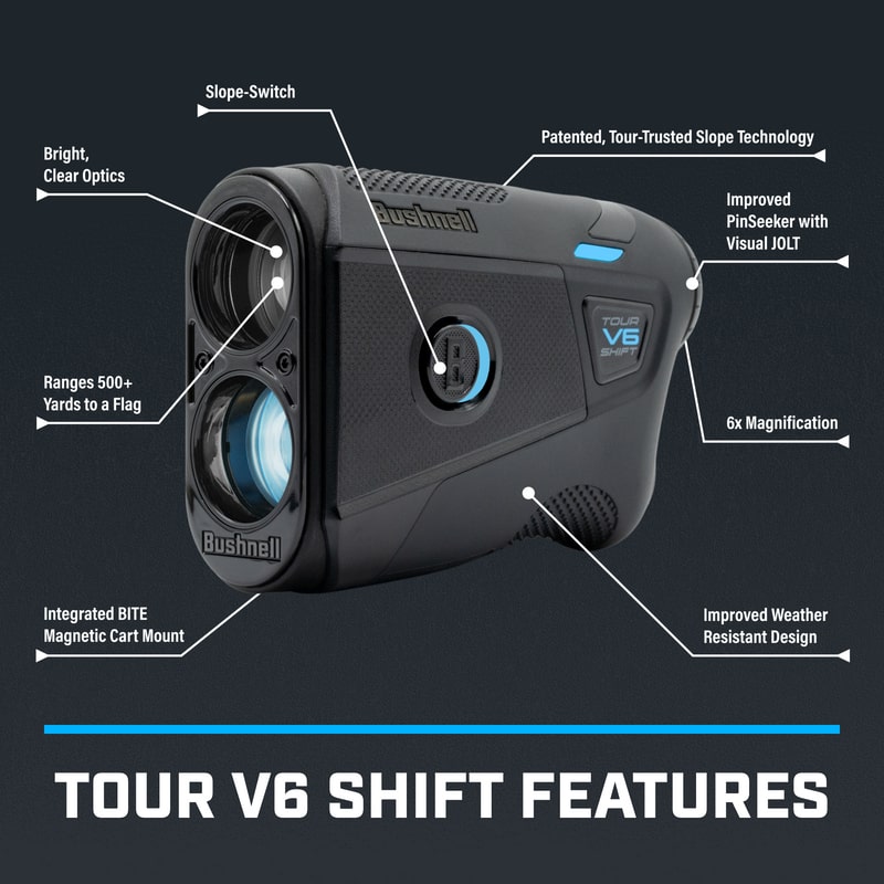 Bushnell Tour V6 Shift Rangefinder - Black