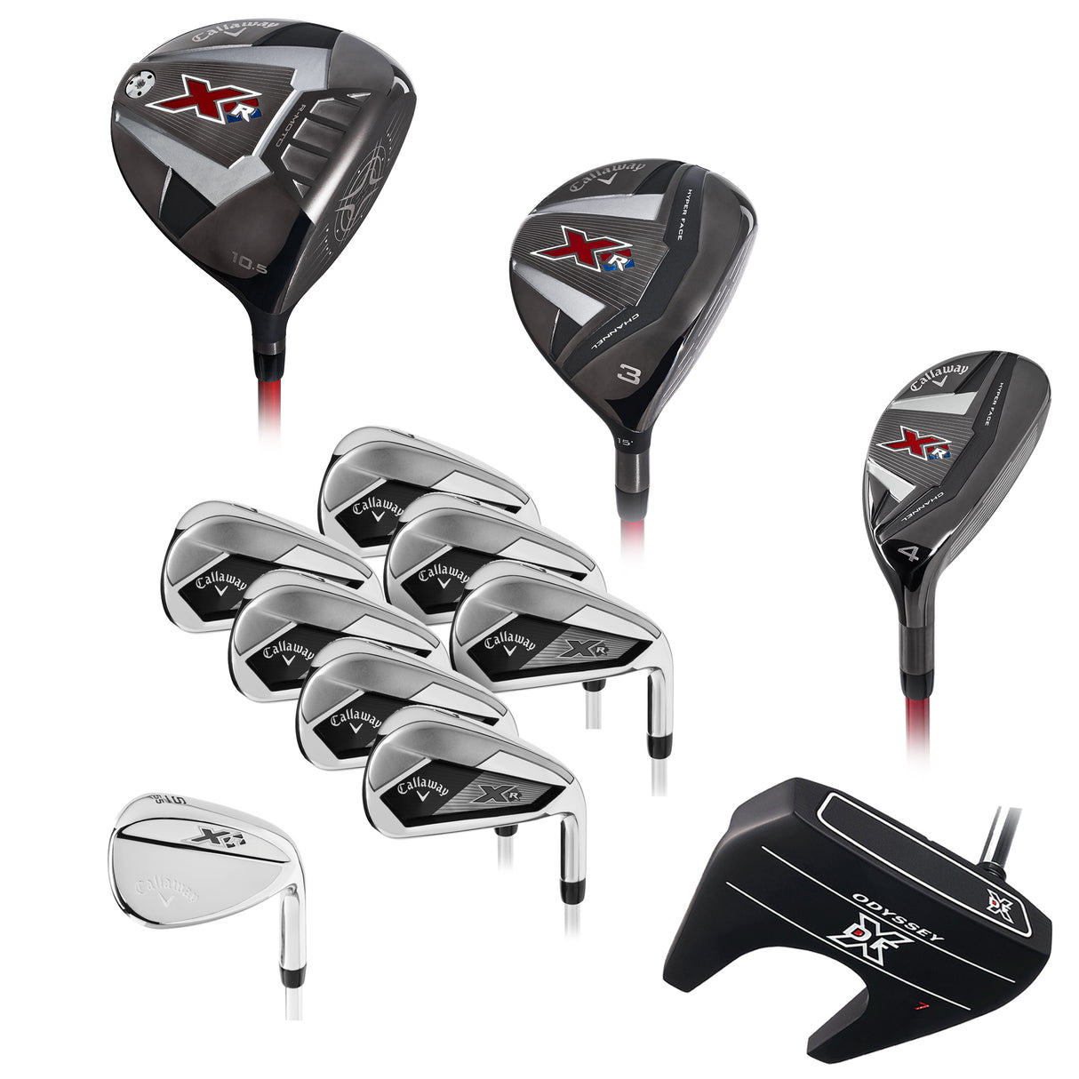 Callaway XR 2023 12PC Steel Iron Set - Blue/Red