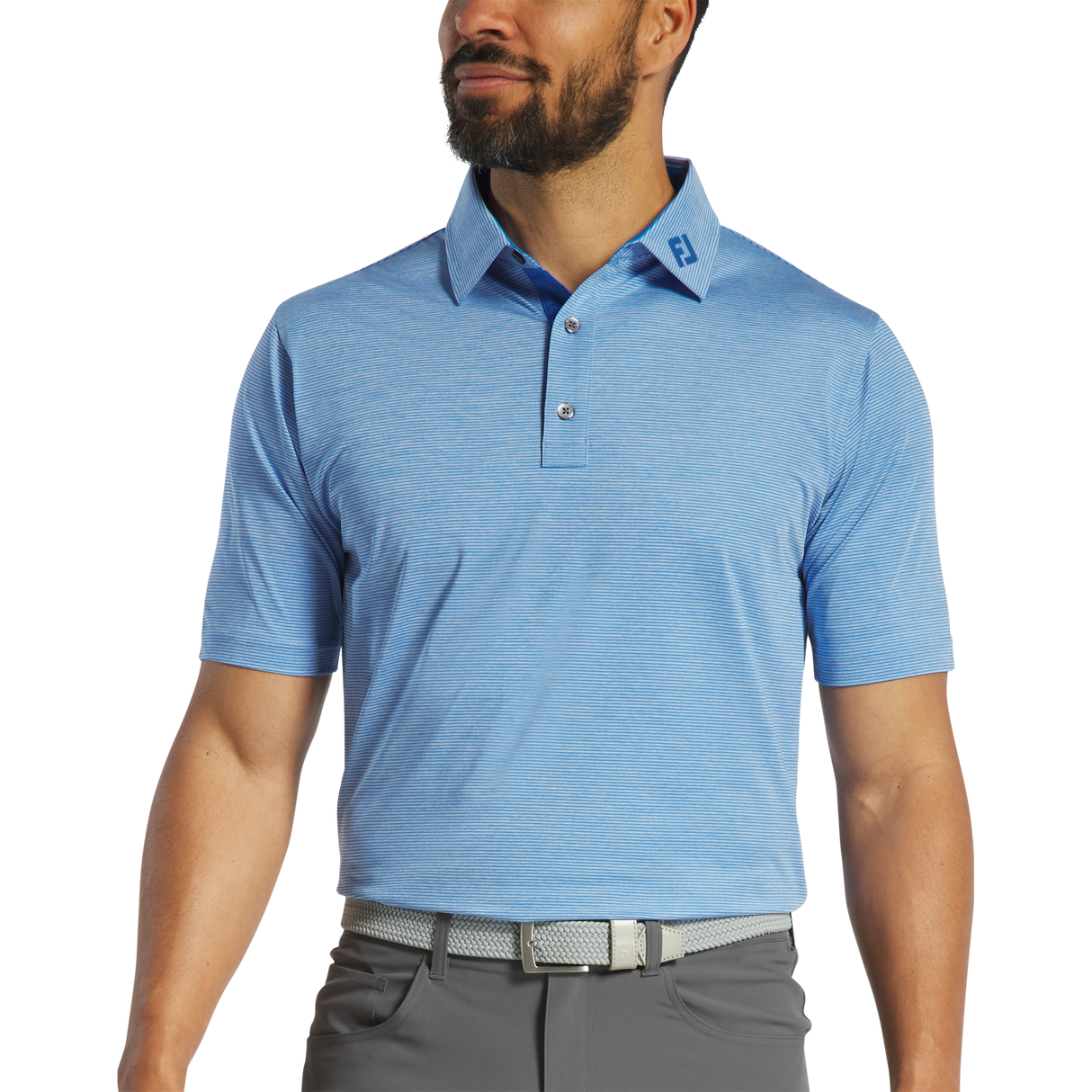FootJoy Heather Stripe Lisle Polo