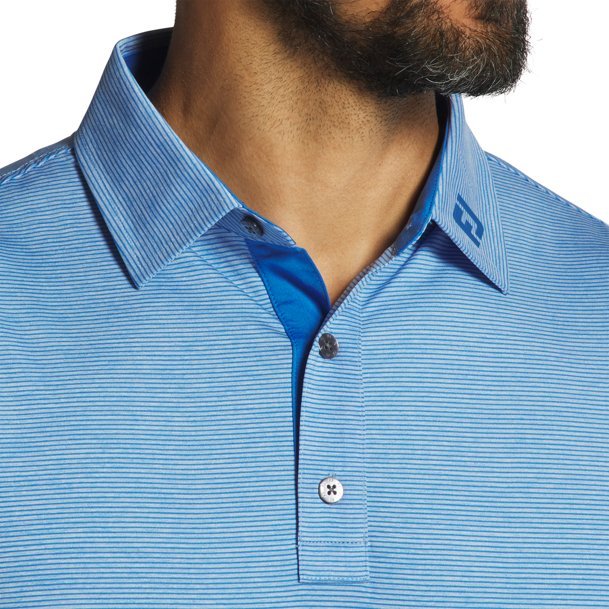 FootJoy Heather Stripe Lisle Polo