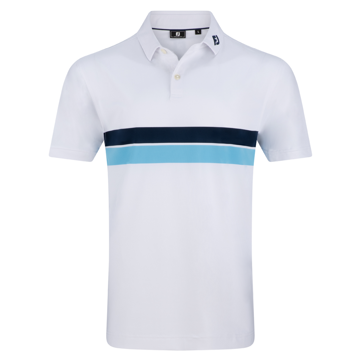 FootJoy Double Chest Band Stretch Pique Self Collar Polo