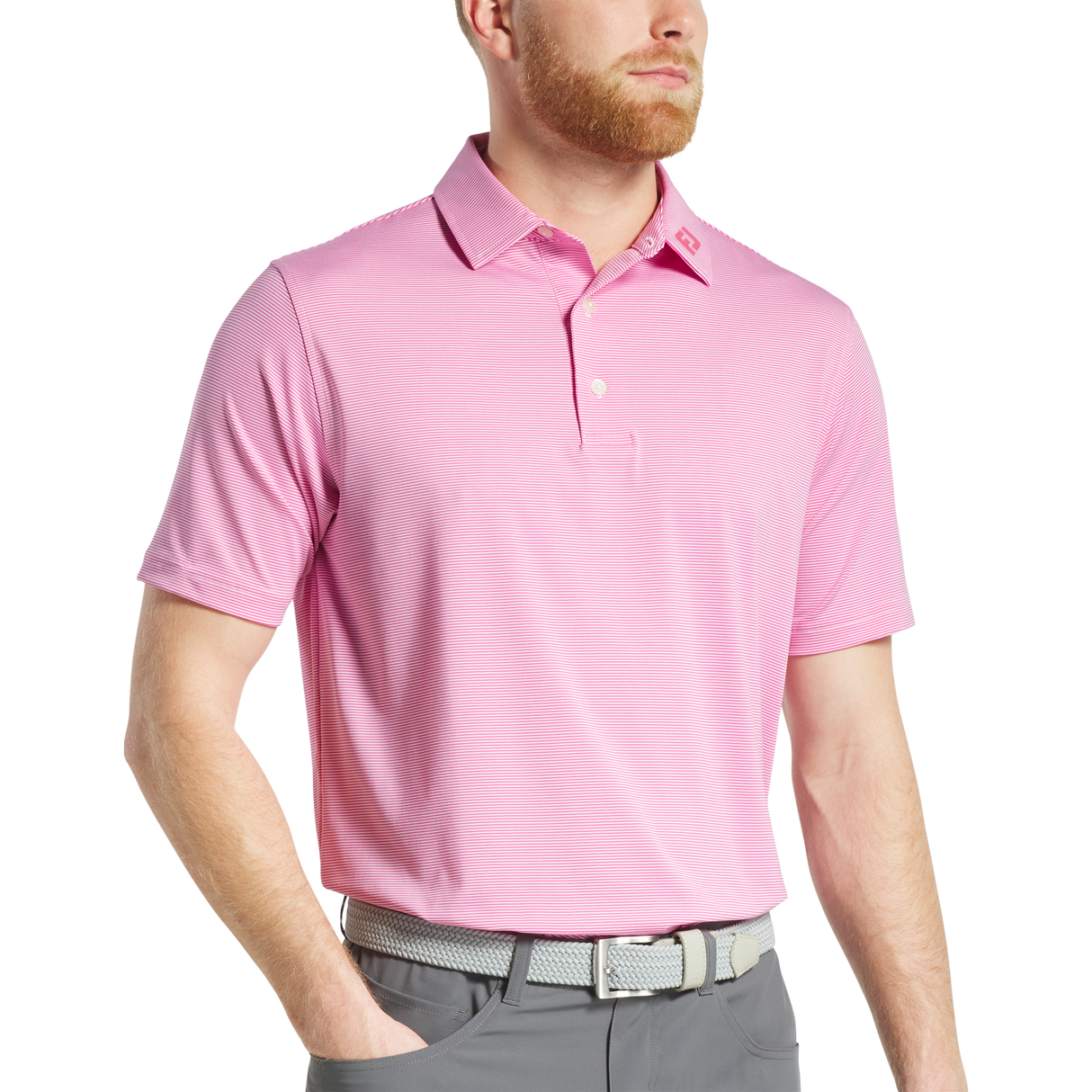FootJoy Micro Feeder Stripe Polo