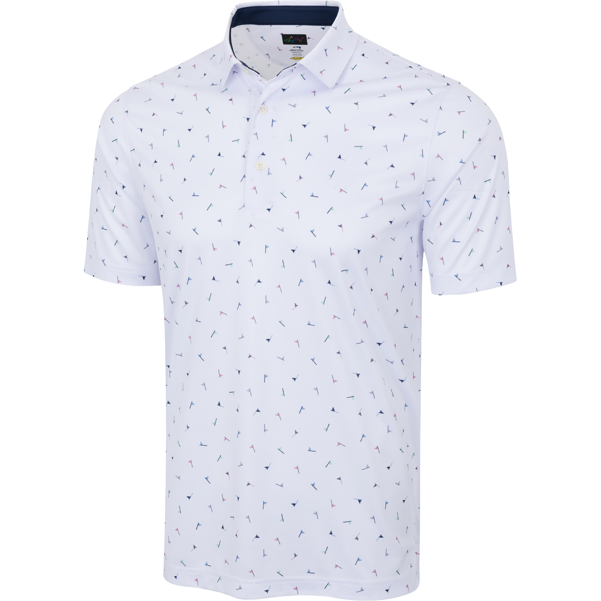 Greg Norman Golf Flags Printed Polo