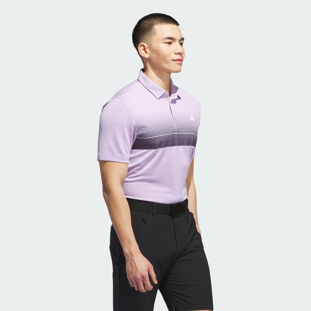 ADIDAS MENS PERFORMANCE ALLOVER PRINT POLO