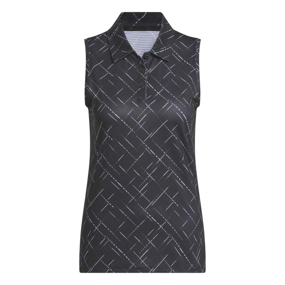 Adidas Women's Ultimate365 Printed Sleeveless Polo