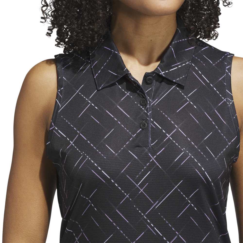 Adidas Women's Ultimate365 Printed Sleeveless Polo