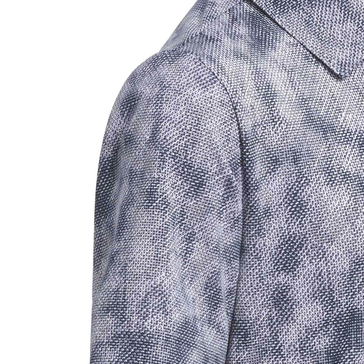 Adidas Boys Performance Textured Print Polo