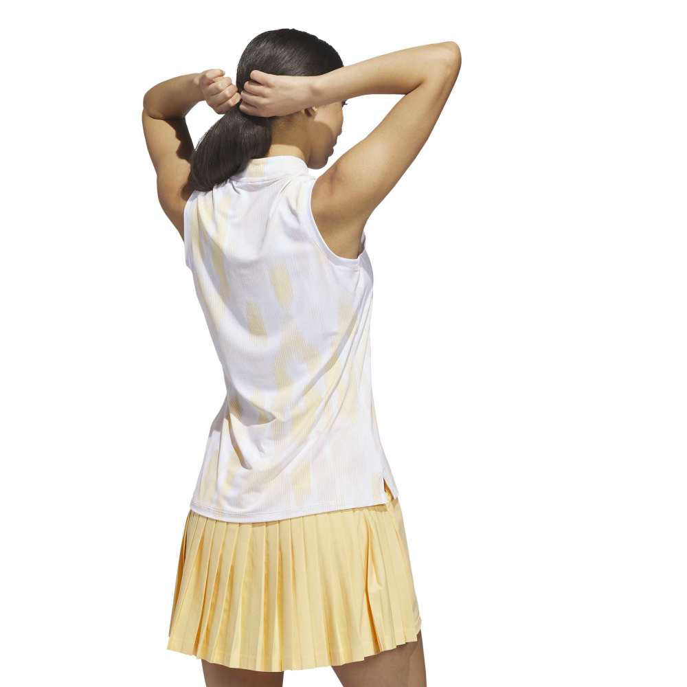 Adidas Ultimate365 Tour Printed Sleeveless Ladies Polo
