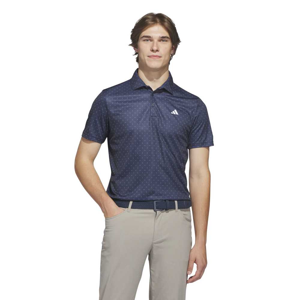 Adidas Performance Textured Print Polo
