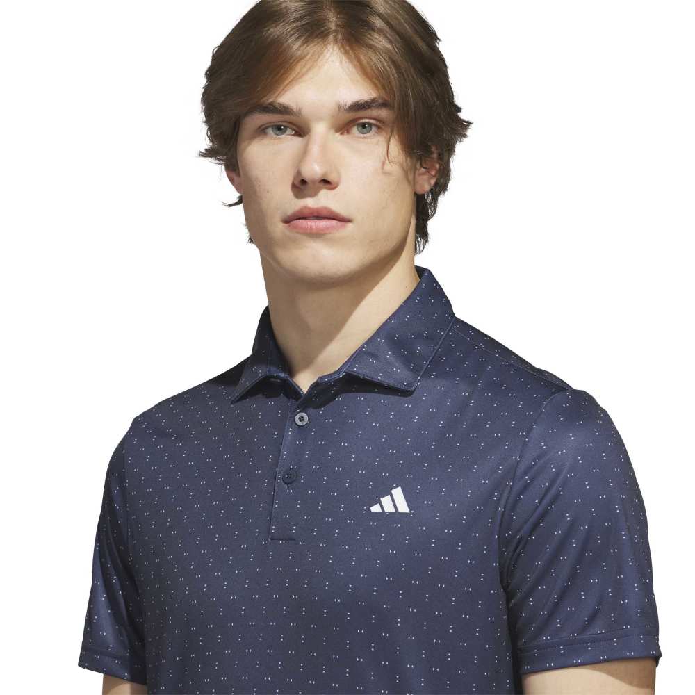 Adidas Performance Textured Print Polo