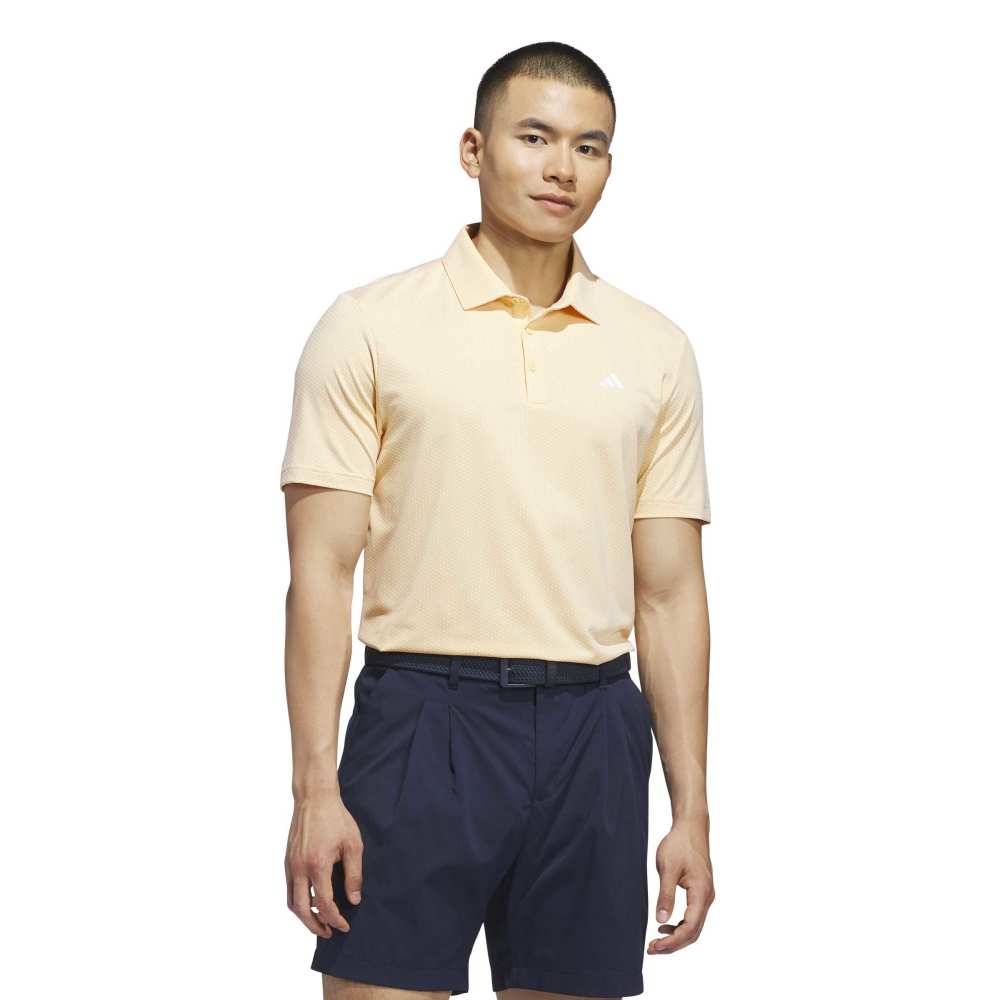 ADIDAS MENS PERFORMANCE TEXTURED POLO