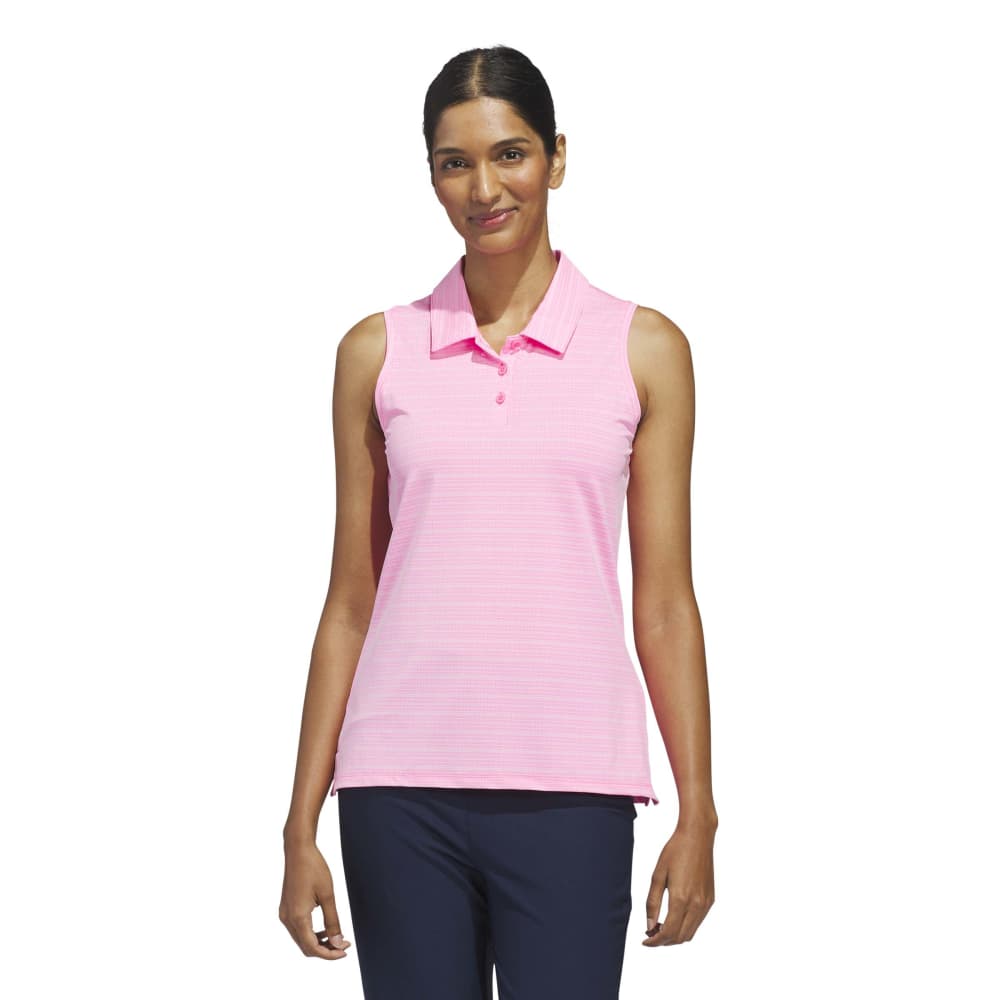 Adidas Ultimate365 Jacquard Sleeveless Ladies Polo