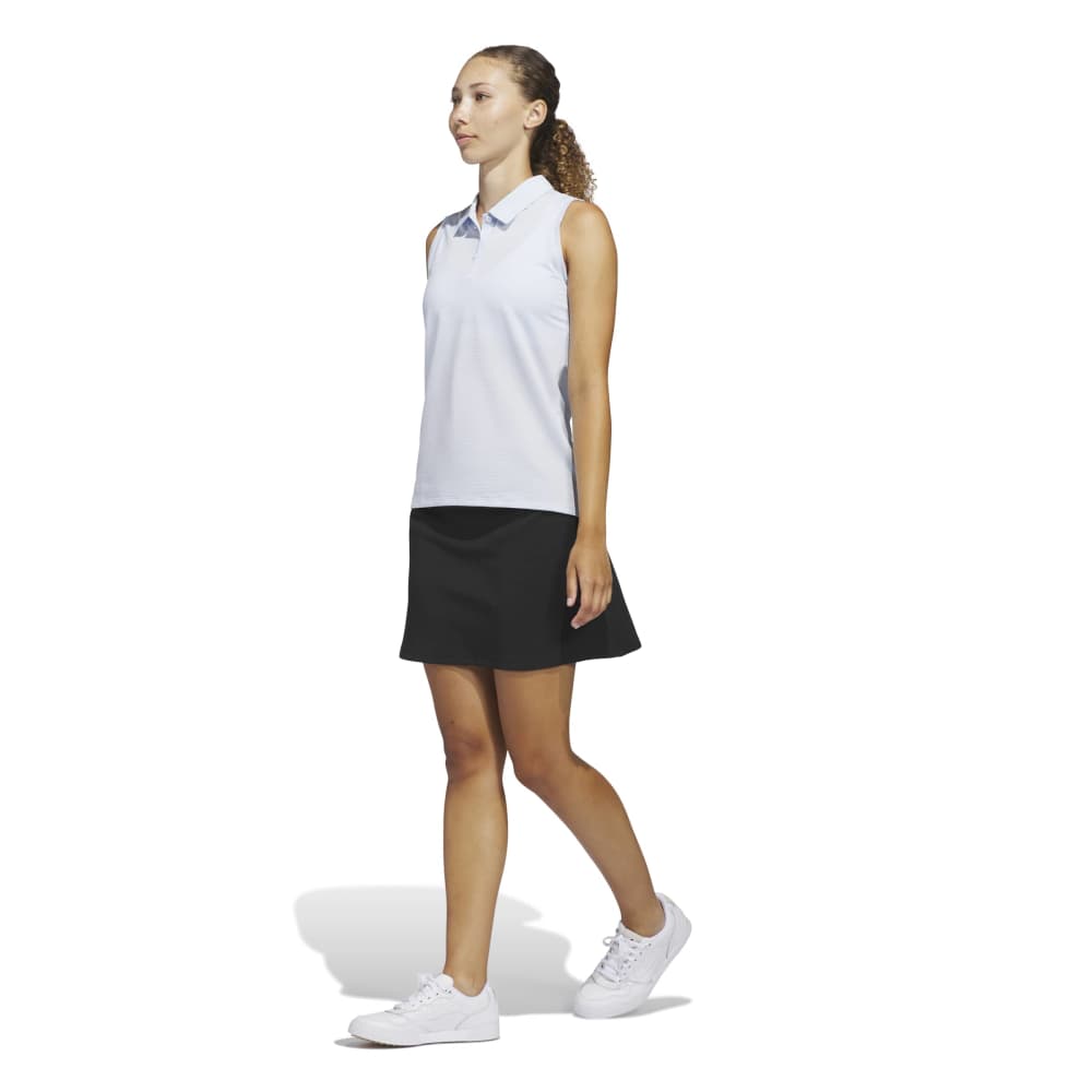 Adidas Solid Ottoman Sleeveless Polo