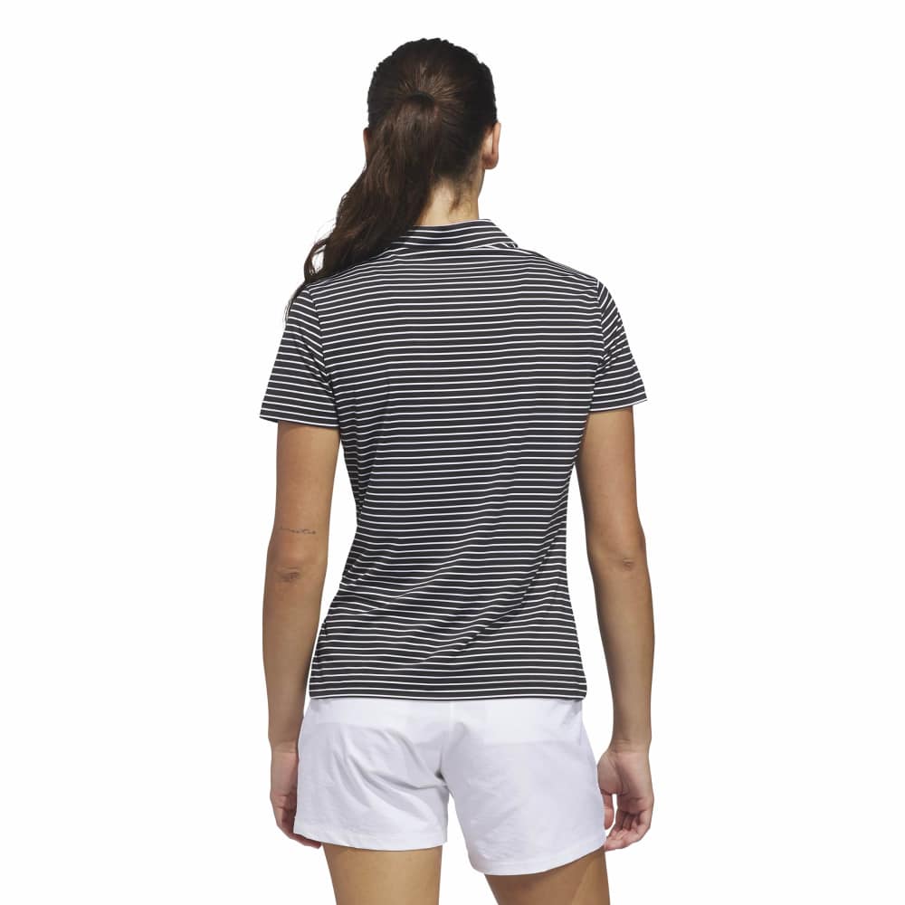 Adidas Performance Stripe Short Sleeve Polo