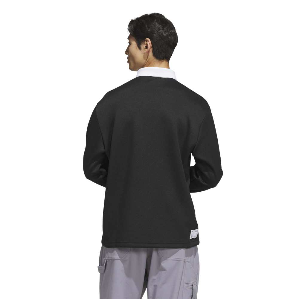 Adidas Long Sleeve Knit Sweat Polo