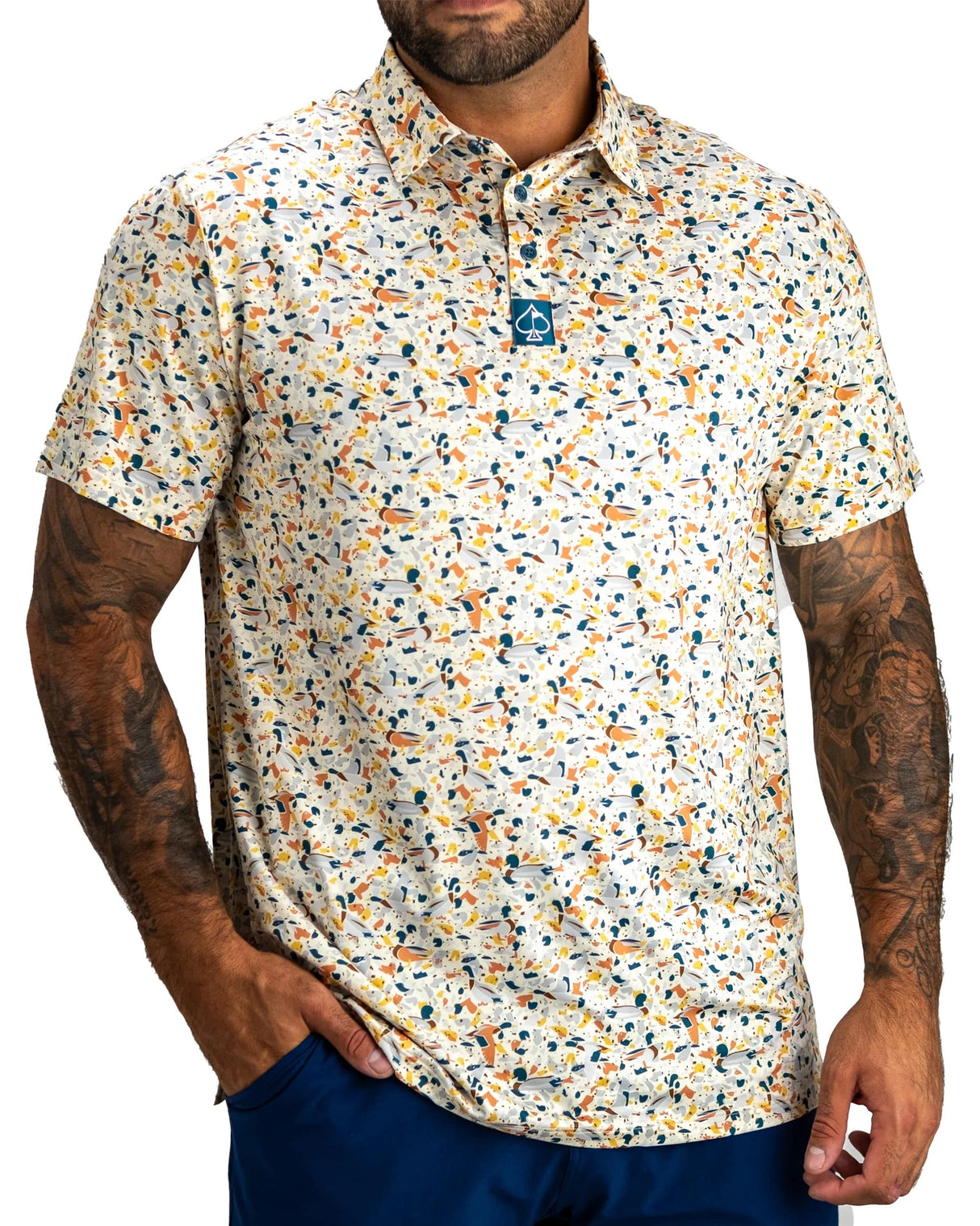 Pins & Aces Mallard Shatter Polo