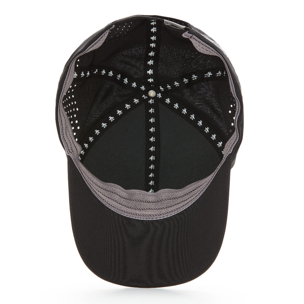 Original Penguin Country Cap Perforated Cap - Caviar