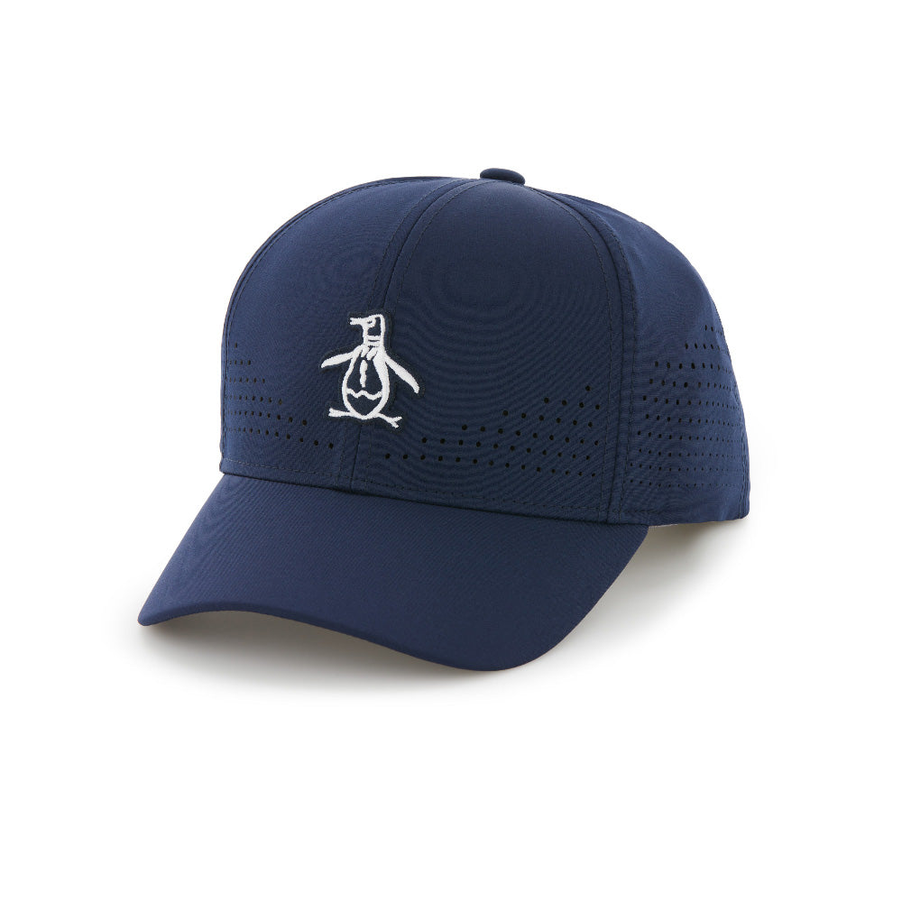 Original Penguin Country Club Perforated Cap - Black Iris