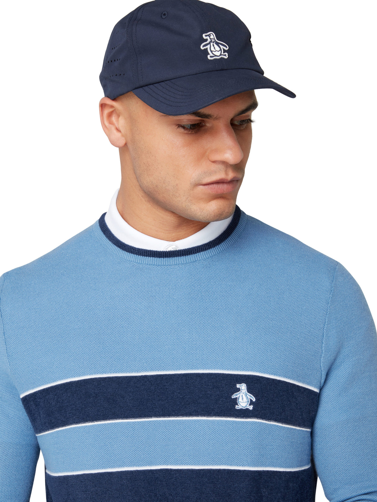 Original Penguin Heritage Mixed Media Sweater