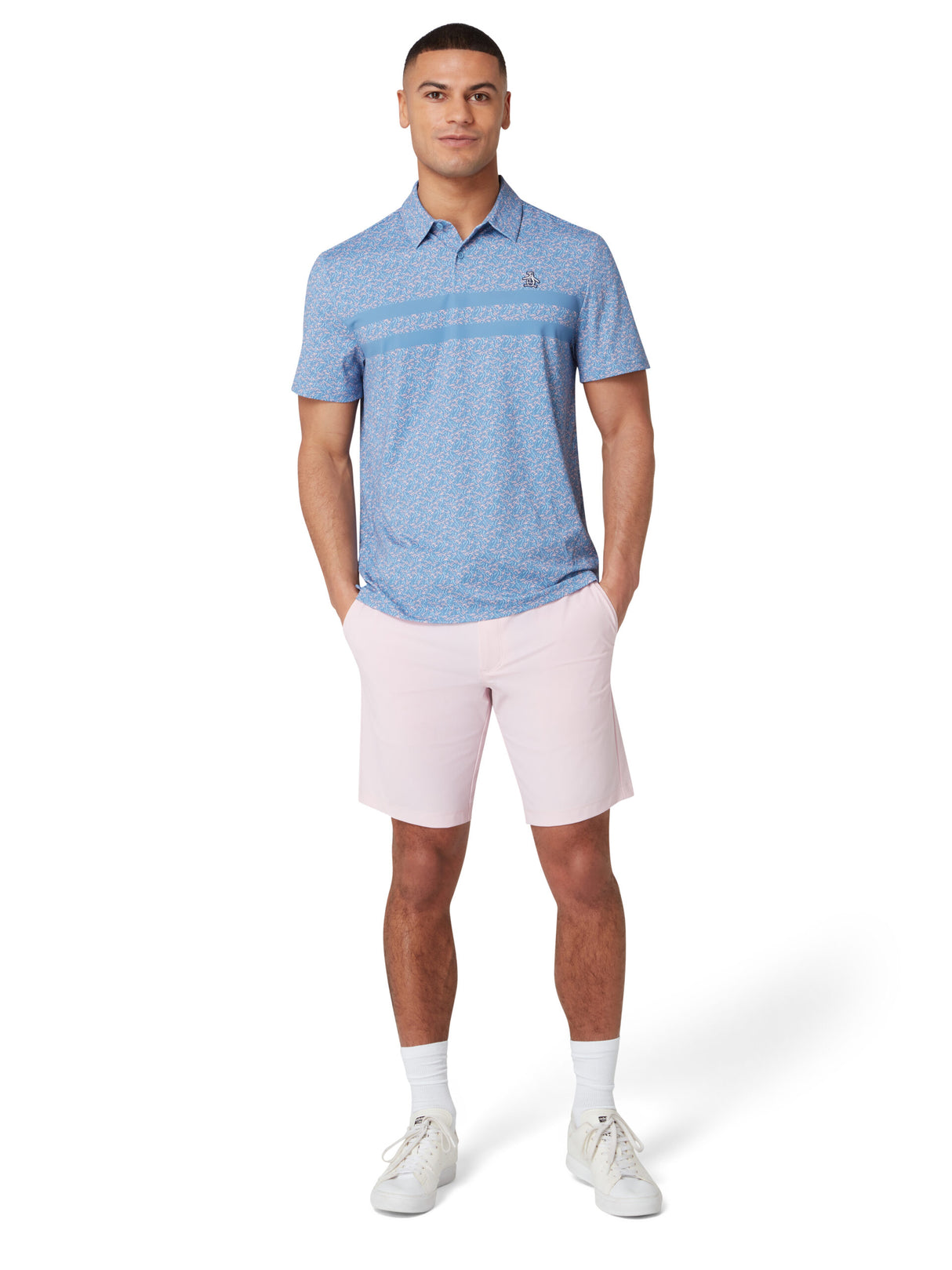 Original Penguin Engineered Novelty Stripe Polo