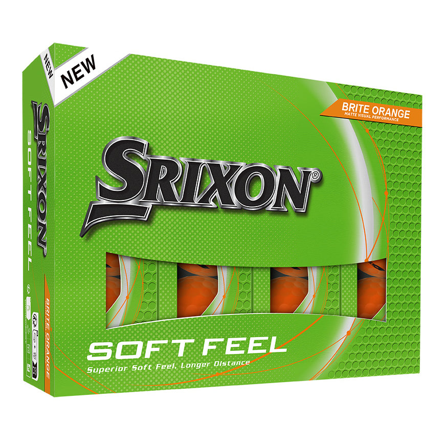 Srixon 2025 Soft Feel 14 12pk Golf Balls - Brite Orange