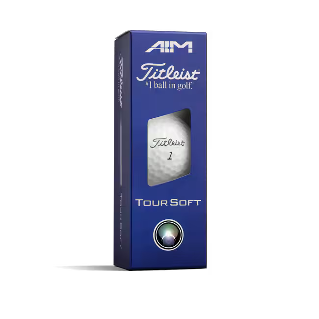 Titleist 2026 Tour Soft Blue Aim Golf Balls 12pk - White