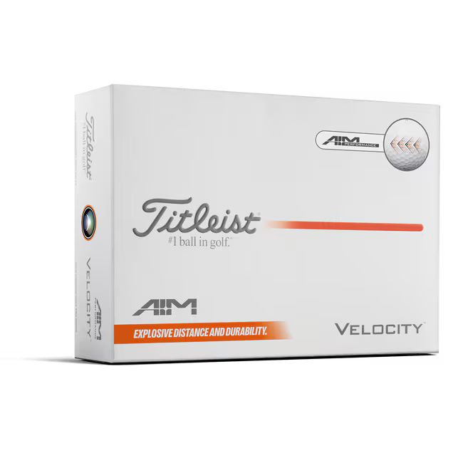 Titleist 2026 Velocity Aim Golf Balls 12pk - White