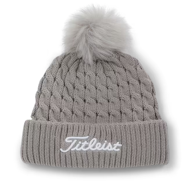 Titleist Cable Knit Pom Pom Beanie