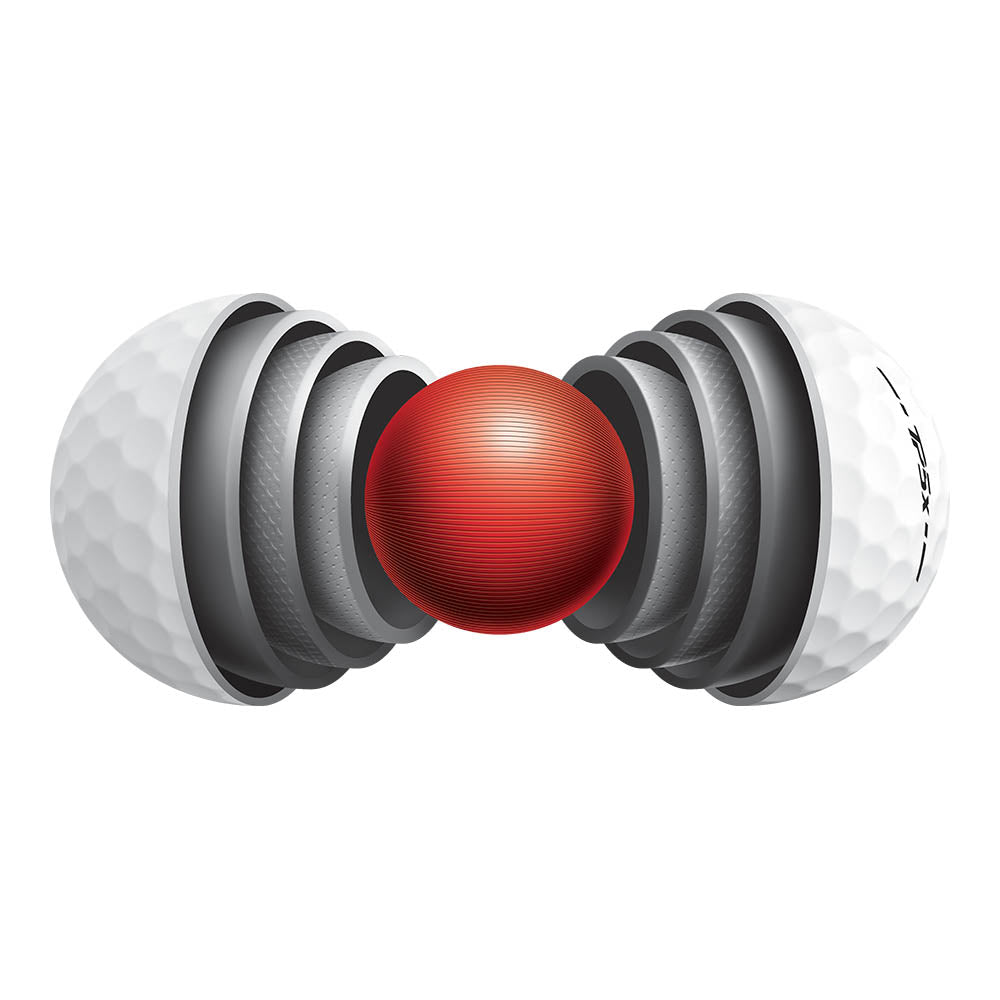 TaylorMade 2024 TP5x Golf Balls 12pk - White