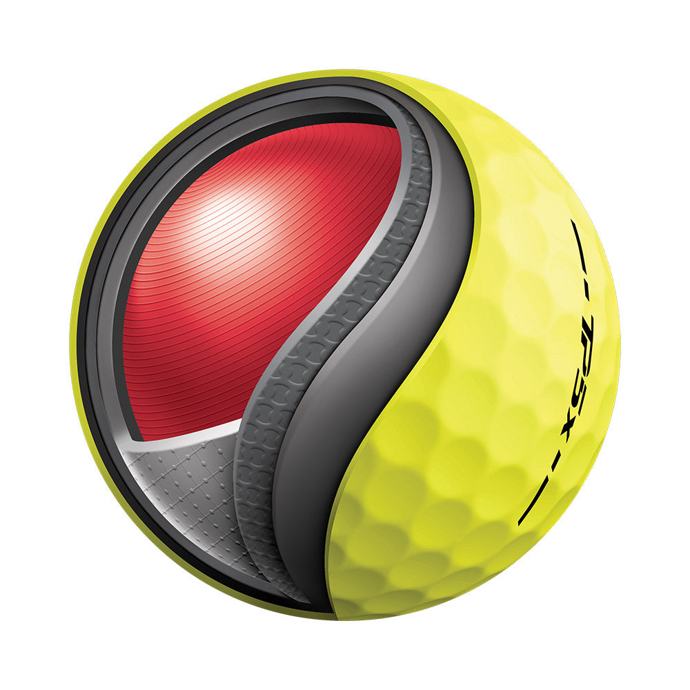 TaylorMade 2024 TP5x Golf Balls 12pk - Yellow