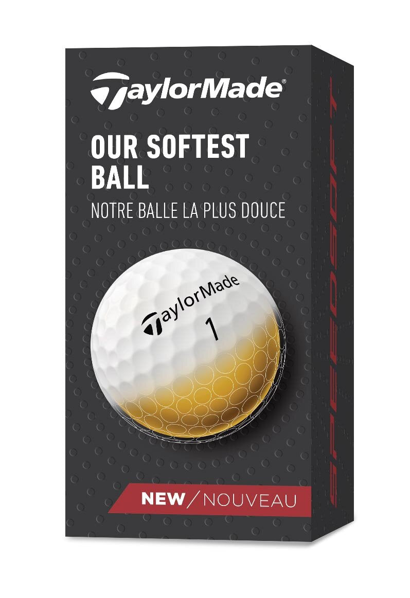 TaylorMade 2024 Speed Soft Golf Balls 12pk - White