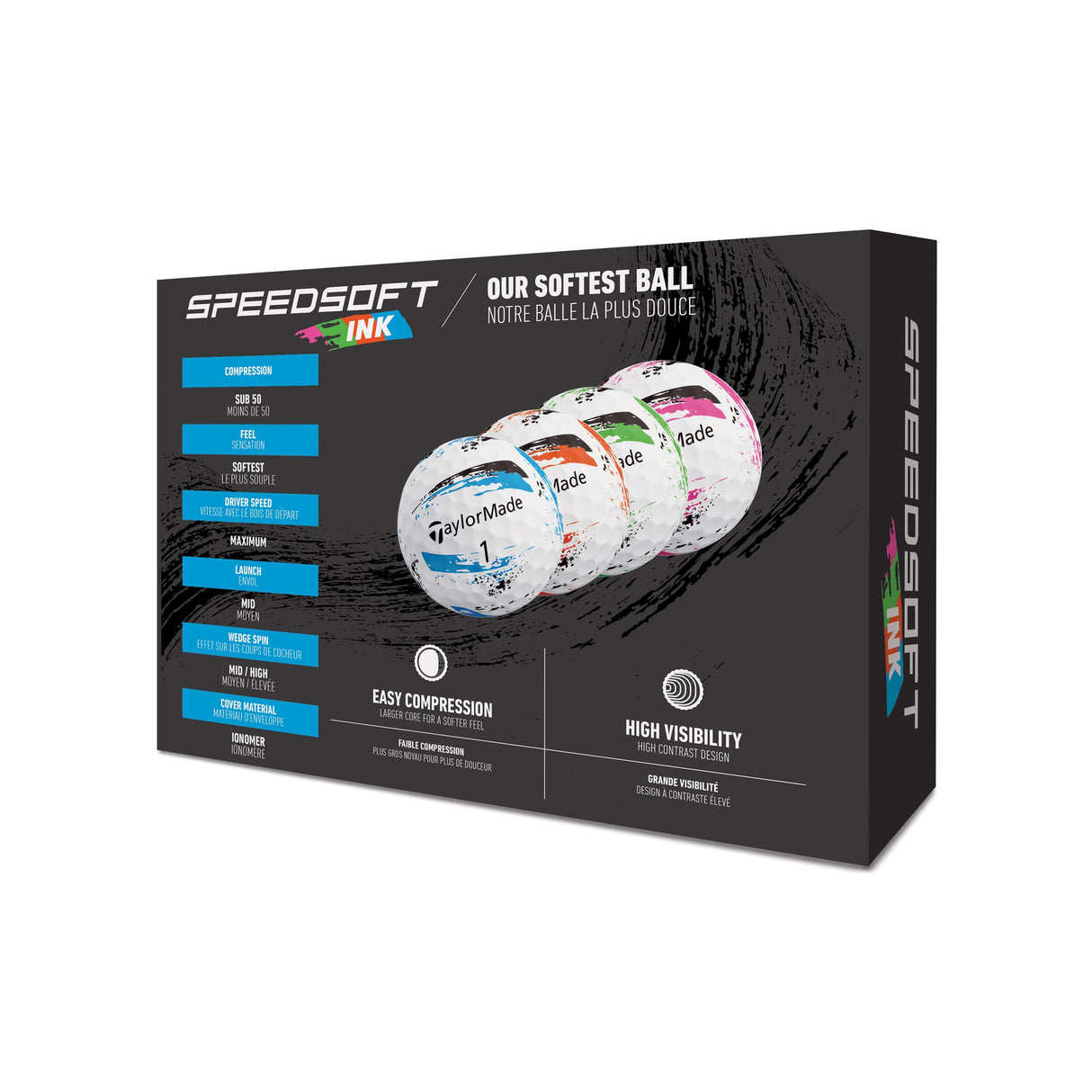 TaylorMade 2025 Speed Soft Ink 12pk Golf Balls - Multi