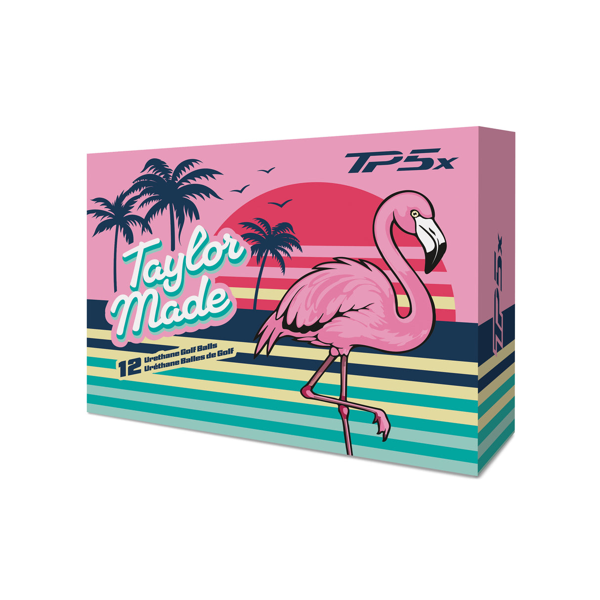 TaylorMade 2026 TP5x Pix 12pk Golf Balls - Flamingo