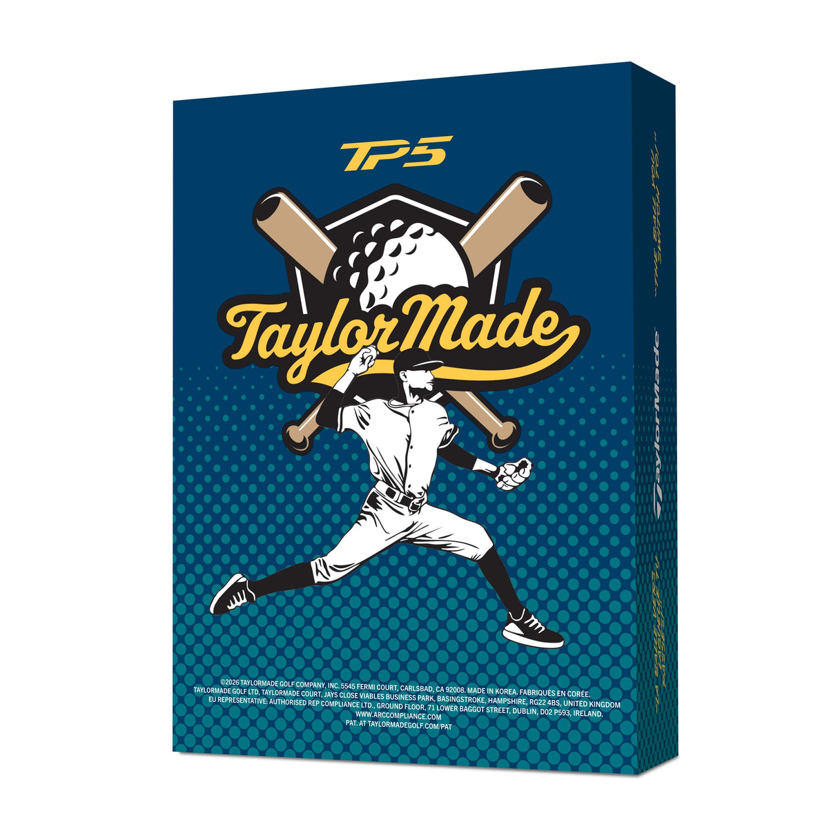 TaylorMade 2026 TP5 PIX Baseball 12PK - White/Red
