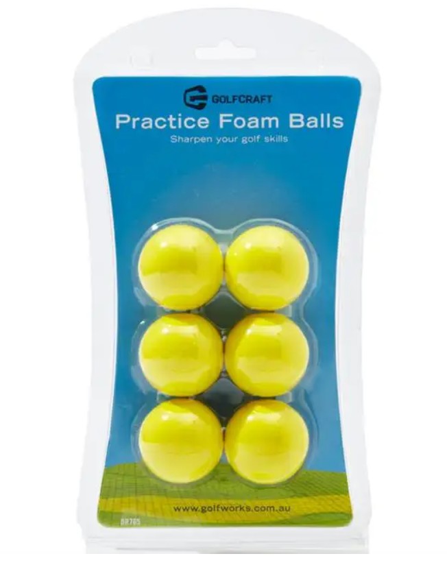 Golf Craft Practice Foam Balls - 6 Pack