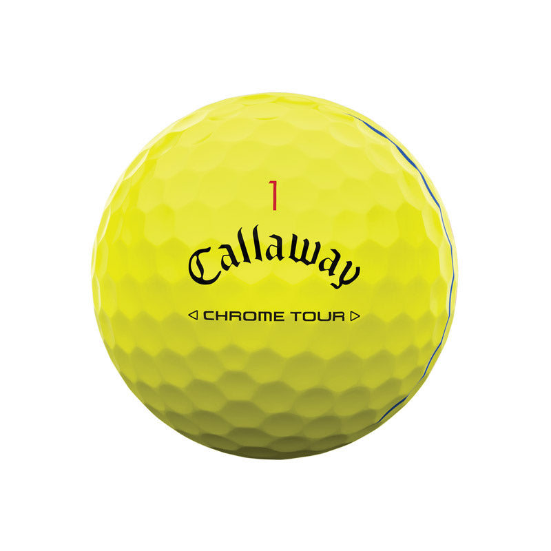 Callaway 2024 Chrome Tour Triple Track Golf Balls 12pk - Yellow